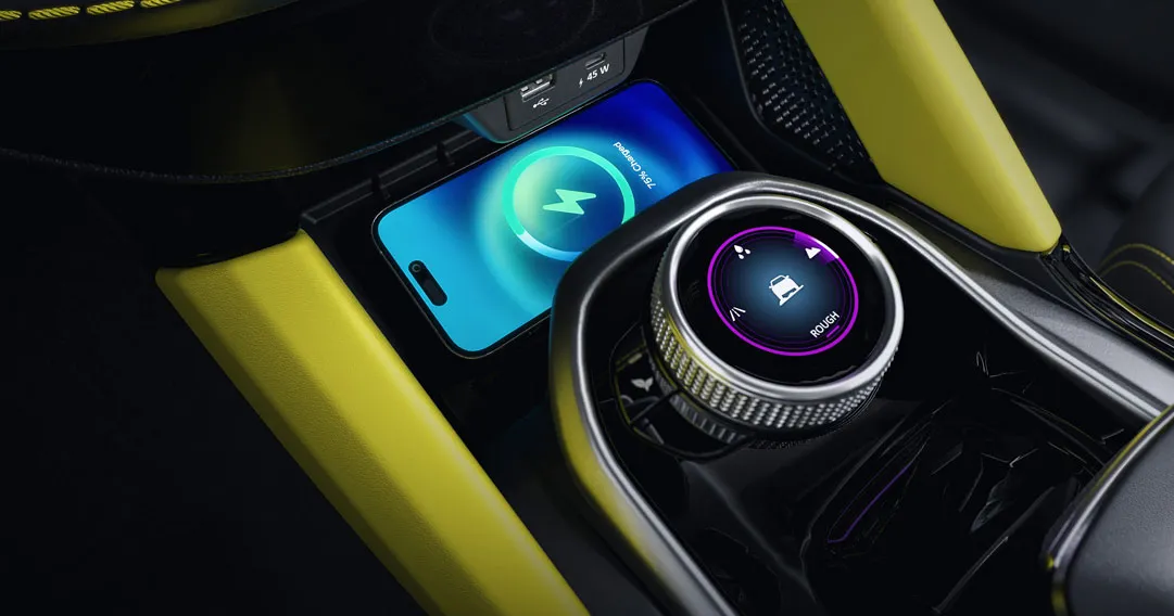 Tata Harrier  Wireless Charging